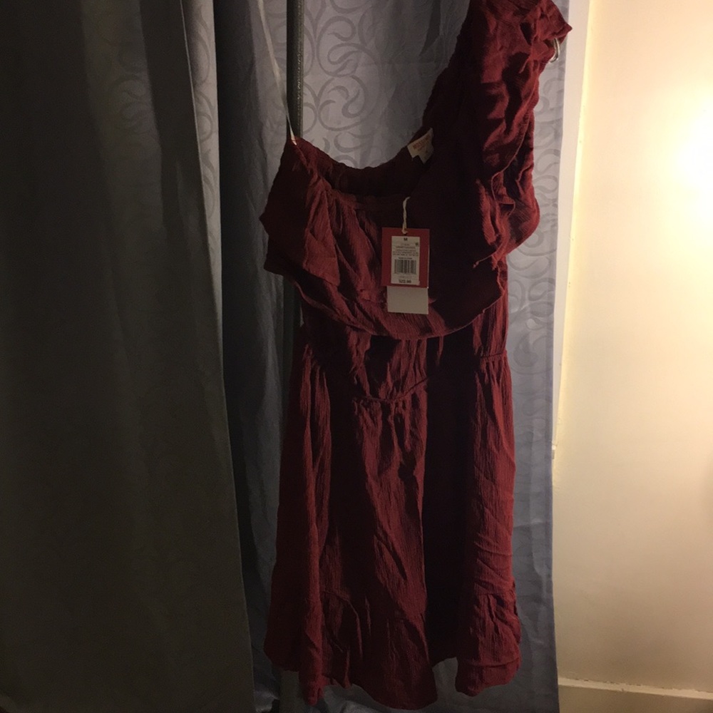 Tunics one shoulder burgundy